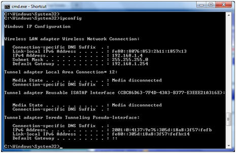 Find your Router’s IP Address in Windows192.168.1.254