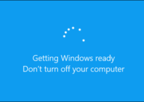 Getting Windows Ready Don't Turn Off Your Computer